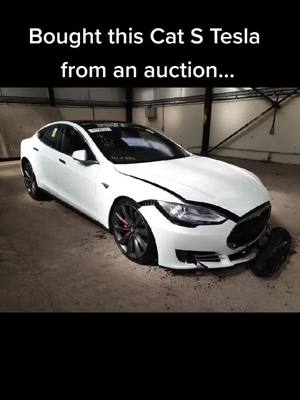 A post by @watchmesalvagethis on TikTok caption: Weekly progress updates #tesla #teslamodels #p85d  #FYP #followouradventure #copartautoauctions