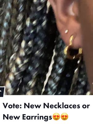 A post by @immaculatedrip on TikTok caption: Vote in the comments by liking the comment you like the most❤️ #newjewellery #newearrings #hoopearrings #handmadenecklace #shopsmall #fypppp