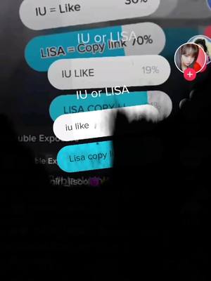 A post by @lisa5___stan on TikTok caption: lisa or iu#i나는 # 리사 #lisa #iu #blackpink #12345678910 🌼❤️