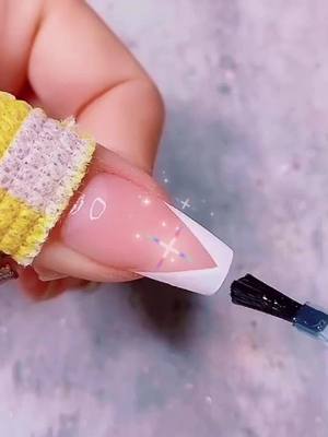 A post by @glorianailart on TikTok caption: Polygel tutorial.#summernailart #foryourpage #polygeltutorial #naildesign #nailsequins