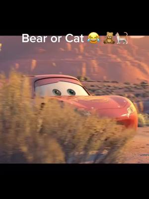 A post by @carsclips95 on TikTok caption: WTF #hahaha #lightningmcqueen #fyp #fyp #viral #bear #