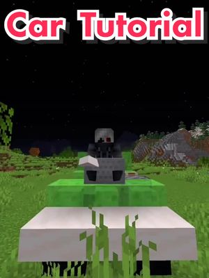 A post by @theminecraftuniverse on TikTok caption: Working Car🚙 #Minecraft #block #building #tutorial #car