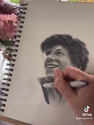 A post by @artbysorcha on TikTok caption: Gog from the vlog!! :o 💓@georgenotfound #georgenotfound #dreamsmp #mcyt #art #drawing #foryou #fyp