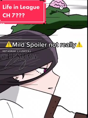 A post by @lusicca on TikTok caption: Life in League of Villains Ch.7 ‼️2D ANIME bl0•d | FIGHT SCENE‼️