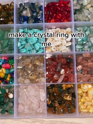 A post by @ringsbylaur on TikTok caption: crystal rings for sale on my insta @ringsbylaur_ only ten dollars!! #rings #crystal #fyp