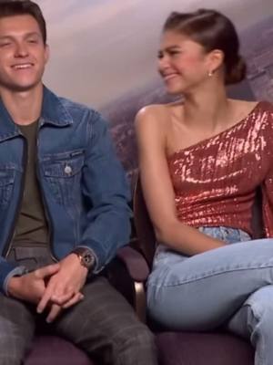 A post by @ttxmdaya on TikTok caption: Notice how Zendaya got happier when Tom moved back- 😍🤧😏 #fyp #viral #foryoupage #tomandzendaya