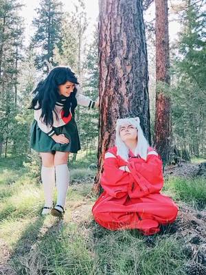 A post by @sea_pilot on TikTok caption: I love this one with all my heart #inuyasha #kagome #inukag #kagomehigurashi #inuyashaxkagome #inuyashacosplay #cosplay #kagomecosplay #inukagcosplay