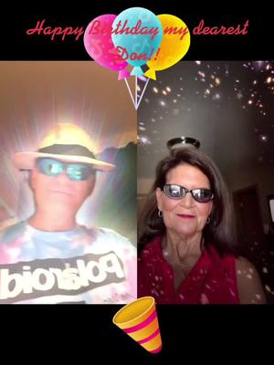 A post by @grandmafrisky on TikTok caption: #duet with @papabear999 I hope your day is as fabulous as you are! I love you my friend!!💕💜🎂🎈🍾🎊🎁🥂🎈💕💜💃🏻🕺🏻💕💜#foryou #duet #fyp