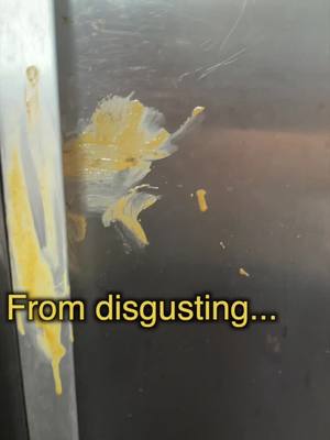 A post by @caroonlife1 on TikTok caption: Mom was here...this refrigerator transformation!! #dirtyfridgechallenge #momwashere #ohgross #cleanup #transformation #fyp #foryoupage #tiktok