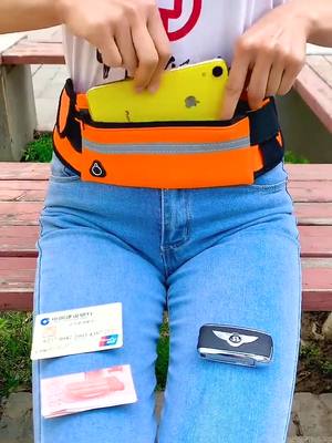 A post by @marry13893 on TikTok caption: #fyp #Waist bag #bioamallBring an invisible pocket when you go out, love is not afraid that things are out of pockets