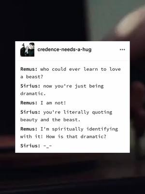 A post by @.accio.marauders on TikTok caption: hehe #wolfstar #wolfstarsupremacy #fypシ#siriusblack #remuslupin  #viral #maraudersera