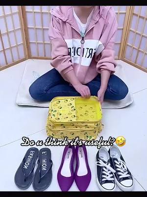 A post by @ on TikTok caption: Do u want this?😄#goodthing #enjoylife #goodies #travelbag #useful #lifetips