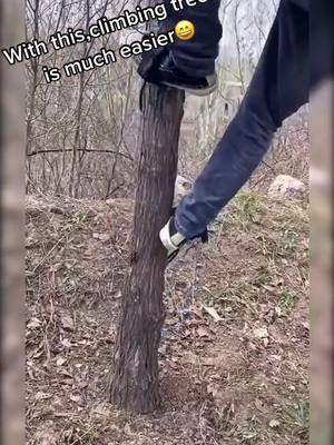 A post by @ on TikTok caption: #goodthing #enjoylife #goodies #useful #climbtree Do u need this?🤣