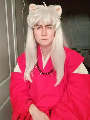 A post by @sea_pilot on TikTok caption: Why was Inus VA poppin off in this scene😳#duetthis #inuyasha #shippo #miroku #kagome #inuyashacosplay #anime #nostalgicanime #weeb