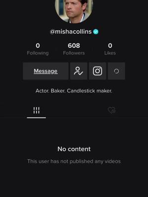 A post by @supernatural.67 on TikTok caption: okay but this is fake right?? @mishacollins #spn #supernatural #fyp #foryou #foryoupage #mishacollins #misha #katespadenyhappydance