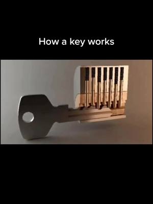 A post by @interestinggggggggggggg on TikTok caption: How a key works #key #lock #door #fy #fypシ #xyzbca