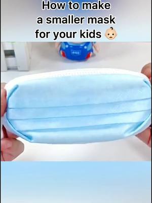 A post by @lifehackfreaks on TikTok caption: How to make a smaller mask for you kids 😘 follow for more #covid19usa #h10n3 #mask #handmade #lgbtmonth2021 #lgbtmonth