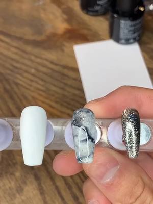 A post by @pressedbyjass on TikTok caption: How to make marble nails!! 🥰✨ #fyp #nails #SmallBusiness