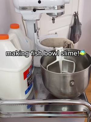 A post by @slime_business00 on TikTok caption: making fish bowl slime!🐠 #fyp #fy #foryoupage #slimee #business #getthisfamous #fishbowl #fishbowlslime #fishbowlslimetutorial