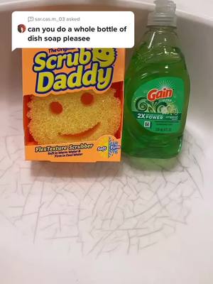 A post by @cleaningmamai on TikTok caption: Answer to @sar.cas.m_03 I loved it 🤤💚 #fyp #productoverload #productdump #cleaningtiktok #asmrcleaning #scrubdaddy #gaindishsoap