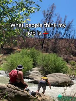 A post by @garrettb0909 on TikTok caption: #fyp #rafting #river A lot more sitting and waiting than you’d imagine 😂