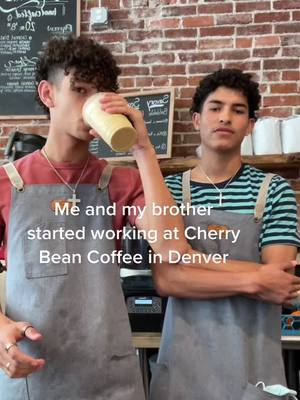 A post by @diegocasco on TikTok caption: We working here in Denver for the summer! Cherry Bean Coffee #caramelfrappucino #coffee #fyp #viral @cherrybeancoffeedenver