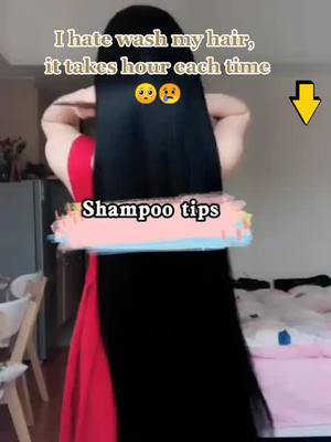 A post by @cara.smoothhair on TikTok caption: The shampoo help me a lot🥰#hairday #hairwash   #hairtok #chikpui