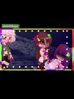 A post by @._chxlde on TikTok caption: LOL Yandere Hajime ٩😍۶  #fyp #foryou #foryoupage #hajime #hajimehinata #nagitokomaeda #mikantsumiki #komahina  #danganronpa2 #danganronpa #komahina