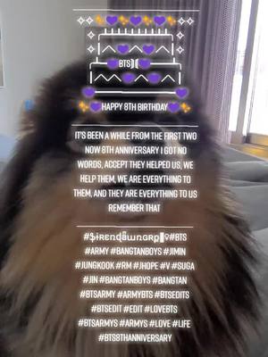 A post by @bts.army.jimin.ot7 on TikTok caption: #fyp #bts8thanniversarry remember that 💜🐶