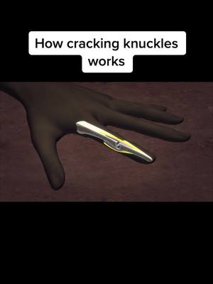 A post by @interestinggggggggggggg on TikTok caption: How cracking knuckles work Credits: News Direct #cracking #knuckles #fy