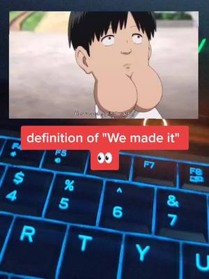 A post by @parriedswing on TikTok caption: he made it #onepunchman #saitama #anime #anime4life #wemadeit #fyp #fypシ #foryoupage