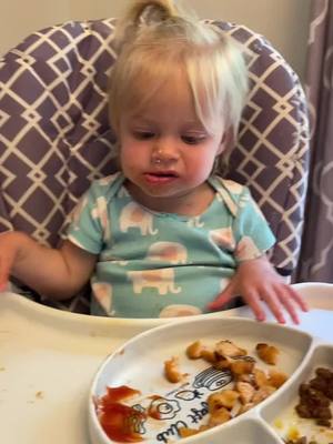 A post by @mretzlaff3 on TikTok caption: When we tell her she can’t eat toads anymore.... #toadler #toddlersoftiktoks #OhNo #toddlershenaningans