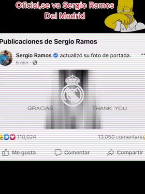 A post by @goldfootball19 on TikTok caption: Oficial,se va del Madrid #Realmadrid #sergioramos #viral #fypシ #foryopage #Soccer #crgzf