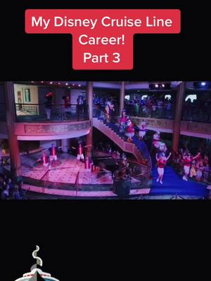 A post by @chelsealogan13 on TikTok caption: My #disneycruise career, part 3! #disney #cruise #cruiselife #fyp #cruiseline #disneydream #disneyfantasy #crew  #cruiseship #shiplife #sailaway