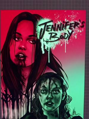 A post by @natcat_draws on TikTok caption: This is one of my favorite movies #jennifersbody #meganfox #jennifersbodyedit #amandaseyfried #film #fanart