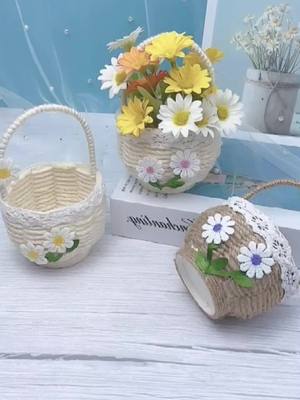 A post by @ on TikTok caption: #DIY #handmade #craft #flower