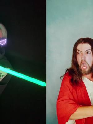 A post by @digital_b0i on TikTok caption: #duet with @scottywartooth a redo, the last one got taken down #fy #lightsaber #lightsaberduel #funnyvideo #starwars #foryoupage