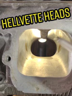 A post by @gary.ds on TikTok caption: Hellvette Cylinder Head update #hellvette #machinist #porting #corvette #fyp #cartok #carcaine #hemi