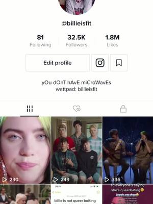 A post by @billieisfit on TikTok caption: pls i’m shadowban pahahah #billieeilish #fyp #gayforbillie