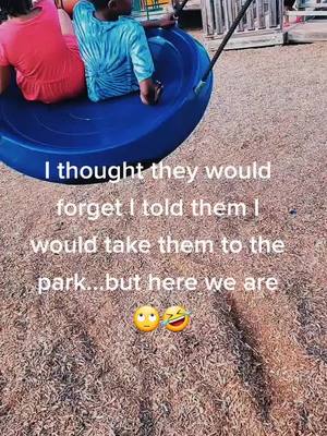 A post by @_queenisshh on TikTok caption: I promised them last week...and they remembered 🤣🤣. Park time! #kids1mom0 #summervibes