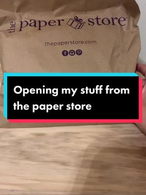 A post by @x.fidget.sxx on TikTok caption: Opening my stuff from #thepaperstore #fypシ