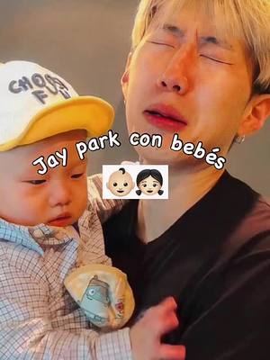 A post by @jayparkxx1 on TikTok caption: Jay park: 🖤👿⛓💀    Jay park con bebés: 💕🥰😻🐥