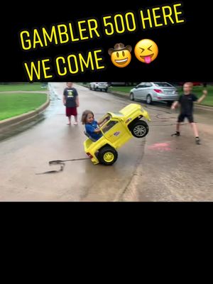 A post by @kaity0310 on TikTok caption: Power Wheel Mod for Kam’s birthday #parenting #DIY #gambler500 #powerwheels #oklahoma #birthdayboy