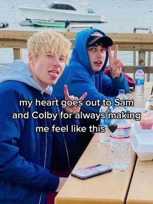 A post by @colby.sam_edits on TikTok caption: ❤️#greenscreen #greenscreenvideo #colbybrock #fyp #samgolbach #samandcolby #samandcolbyvstheworld #foryoupage