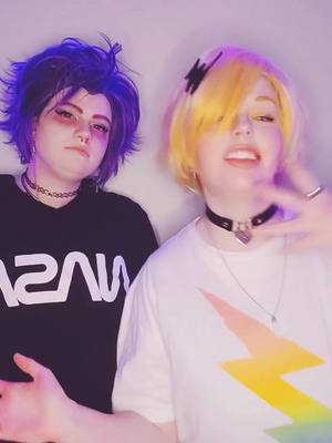 A post by @allthingsnerdy101 on TikTok caption: I feel like f-oh... #mha #bnha #denki #shinsou #myheroacademia #shinkami @awkwardaidyn