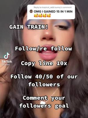 A post by @aesthetic_gain.train101 on TikTok caption: Reply to @tropical_addi.sunny #gaintraintrains #foryoupage #gainfollowers