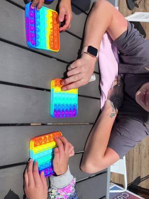 A post by @destinyalvear on TikTok caption: Guess the new fad is these popits lol. Good way to keep your kids busy and entertained! @cupcaketiktoklove  #popit #popitchallenge #fyp #popitwar