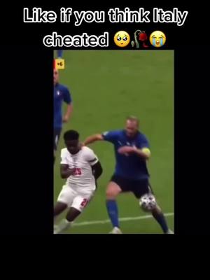 A post by @england.v.italy on TikTok caption: #fype #foryourpage #foryoupage  like if you think Italy 🇮🇹 has cheated😭🥀🥺❤️🤍justice for Saka😞