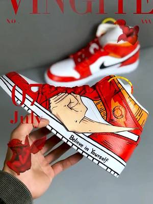 A post by @chinesecraftsmen on TikTok caption: #nike #DIY #aj #onepiece