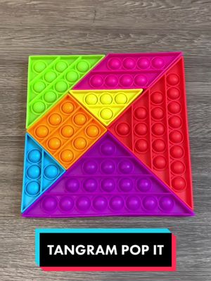 A post by @uniquetoysamarillo on TikTok caption: Our new Tangram pop it’s are here!! #fidgets #fidget #popits #popitfidget #fidgettoys